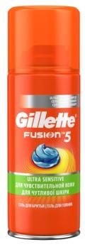 Гель для бритья GILLETTE Fusion 5 ULTRA Sensitive, 75 мл. Лента