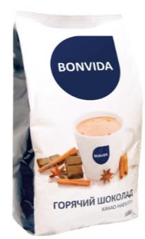 Какао напиток BONVIDA Горячий шоколад растворимый, 1 кг. Лента