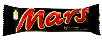 Батончик шоколадный MARS 50 гр. Лента