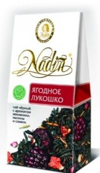 Чай черный Nadin Земляника, малина и сливки, 50 гр. Лента