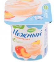 Продукт йогуртный CAMPINA Нежный с соком персика, 100 гр. Лента